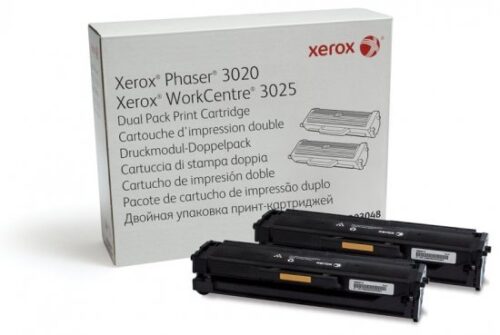 טונר כפול שחור מקורי למדפסת Xerox WorkCentere 2x1500 3020/3025 106R03048