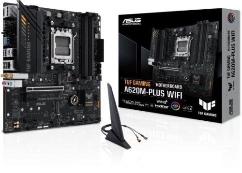 270398_b_1.jpg לוח אם ASUS TUF GAMING A620M-PLUS WIFI AMD AM5 A620 DDR5