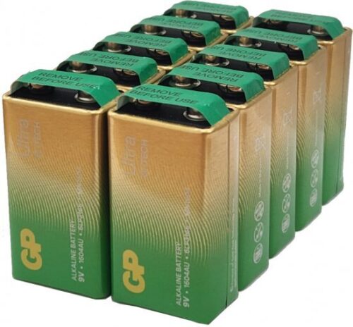 271255_b_1.jpg 10 סוללות 9V לא נטענות דגם Ultra Alkaline של חברת GP