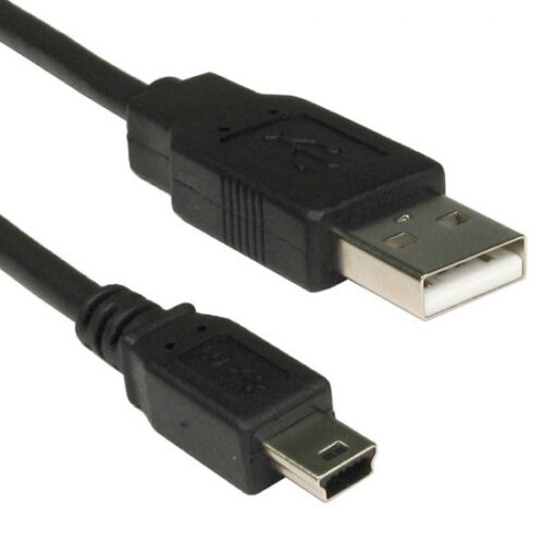 כבל מחיבור USB 2.0 לחיבור Mini USB 5 Pin באורך 1 מטר