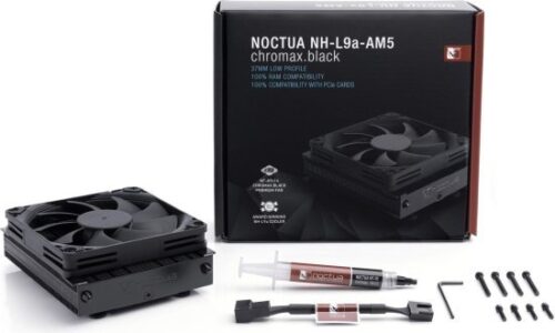 קירור למעבד Noctua NH-L9a-AM5 Chromax.Black 92mm