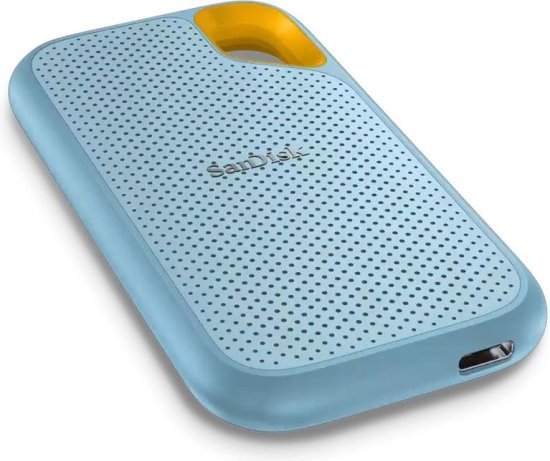 כונן קשיח SSD חיצוני נייד Sandisk Extreme 4TB SSD USB 3.2 SDSSDE61-4T00-G25B - צבע תכלת