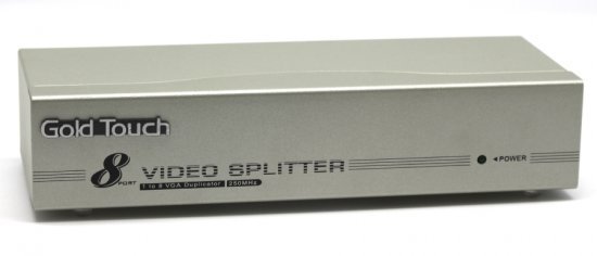 מפצל מחיבור VGA ל-8 חיבורי Gold Touch - VGA