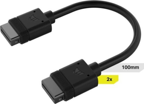 שני כבלים Corsair iCUE LINK Cable 2x100mm