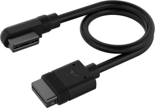 שני כבלים עם חיבור 90 מעלות Corsair iCUE LINK Cable 2x200mm