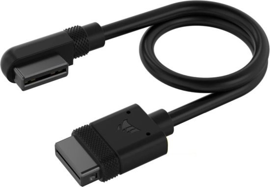 שני כבלים עם חיבור 90 מעלות Corsair iCUE LINK Cable 2x200mm