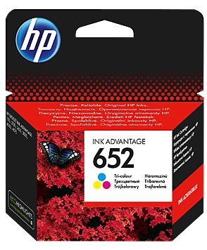 ראש דיו מקורי צבעוני HP 652 F6V24AE