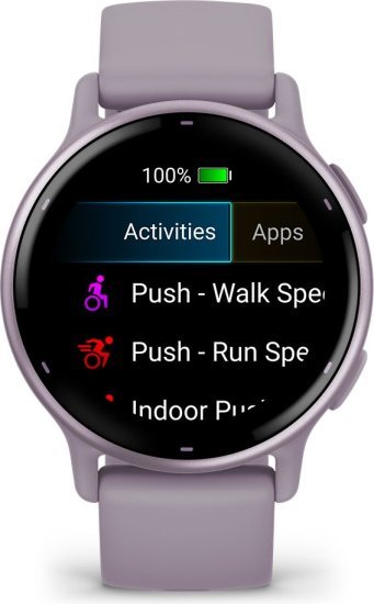 שעון חכם Garmin Vivoactive 5 - רצועה בצבע Orchid עם מסגרת בצבע Metallic Orchid Aluminum - כולל תמיכה מלאה בעברית - שנתיים אחריות יבואן רשמי על ידי רונלייט