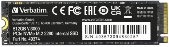 281672_b_1.jpg כונן Verbatim Vi3000 512GB SSD PCIe M.2 NVMe