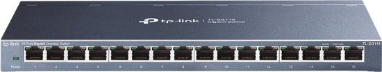 מתג חכם TP-Link 16 Ports Gigabit 10/100 / 1000Mbps Desktop Switch TL-SG116 Easy