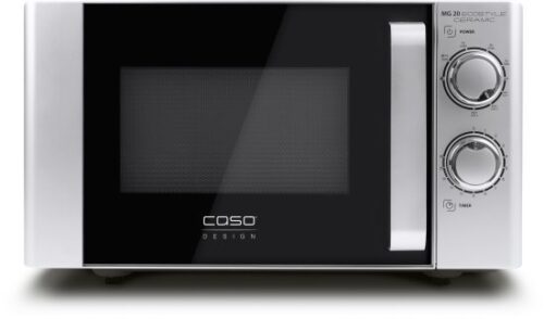 מיקרוגל מכני 20 ליטר 1000W מעוצב Caso MG20 Ecostyle Ceramic - צבע כסוף