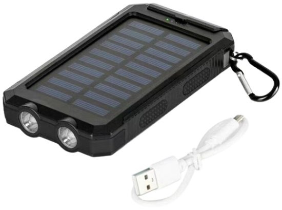 282641_b_1.jpg סוללת גיבוי ניידת סולארית 10,000mAh דגם Ultra Charge מבית Zeero - צבע שחור