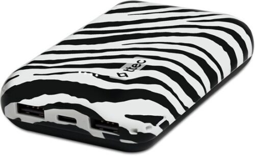 סוללת גיבוי 10,000mAh עם חיבור USB-C ושני חיבורי USB-A דגם ArtPower מבית ttec - זברה - צבע שחור / לבן
