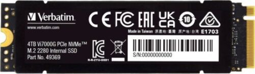 283066_b_1.jpg כונן Verbatim Vi7000G 4TB SSD PCIe M.2 NVMe