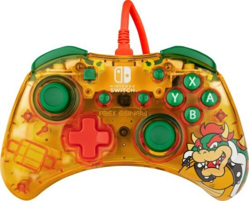 283387_b_1.jpg בקר משחק מעוצב Rock Candy Mini Bowser ל-PDP Nintendo Switch - צבע צהוב