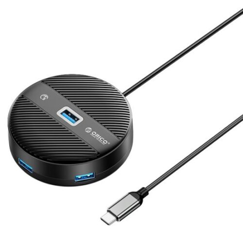 283507_b_1.jpg מפצל USB-C לחיבורי ORICO 1xUSB-A 3.0 3x USB-A 2.0 - בצבע שחור