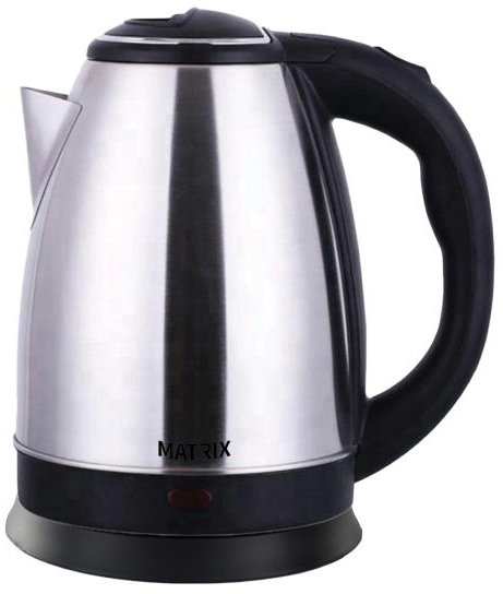 קומקום חשמלי נירוסטה מילאנו 1.8 ליטר 1800W דגם MX-KU1801 מבית Matrix