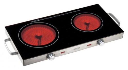 כירת בישול כפולה קרמית דגם Matrix 3200W Bologna