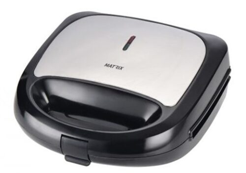טוסטר סנדוויץ' פלטות נשלפות 2 פרוסות דגם מונקו Matrix MX-SW-908B-G-BK 750W