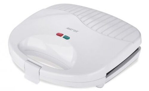 טוסטר סנדוויץ' פסים 2 פרוסות דגם בוסטון Matrix MX-SW-805-G-WH 750W - צבע לבן