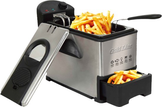 סיר טיגון 3.5 ליטר Gold Line ATL-9933 - צבע נירוסטה