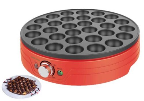 משטח חשמלי להכנת פנקייק עם 30 גומות- Gold Line 1200W  ATL-2795 - צבע אדום