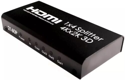 285464_b_1.jpg מפצל 4K מחיבור HDMI ל-4 חיבורי Gold Touch HDMI-4K-SP4 - HDMI - צבע שחור