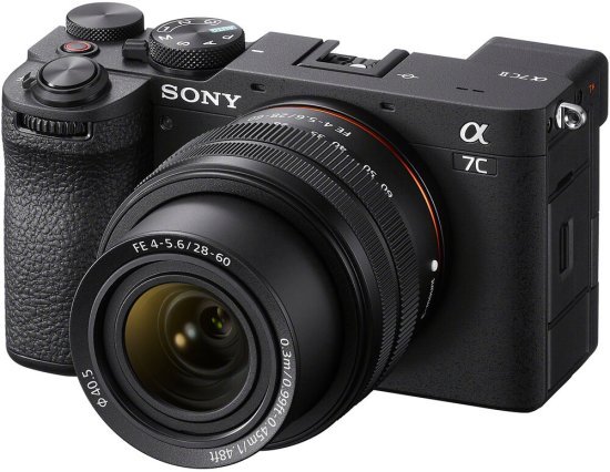 מצלמה דיגיטלית ללא מראה Sony A7C II Full Frame Mirrorless + עדשת FE 28-60mm f / 4-5.6 שחור דגם ILCE-7CM2LB