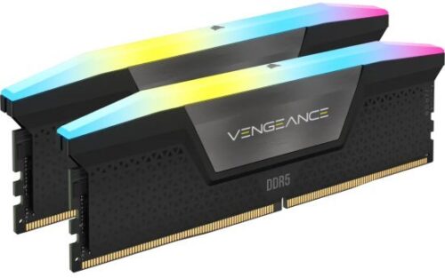 זיכרון למחשב Corsair Vengeance RGB 2x16GB DDR5 6000MHz CL38 - צבע שחור