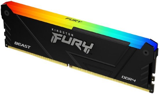 זכרון למחשב Kingston FURY BEAST RGB 16GB DDR4 3200MHz CL16