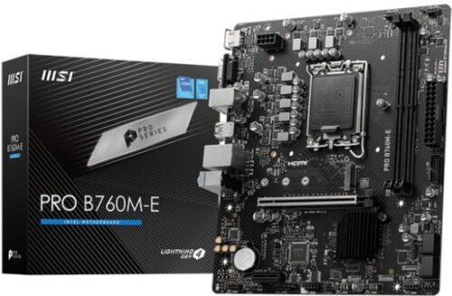 לוח אם MSI PRO B760M-E LGA1700 B760 DDR5