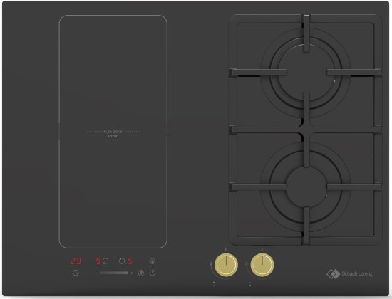 כיריים היברידיות 2 להבות גז + 2 משטחי חימום אינדוקציה Schaub Lorenz I777BRZ