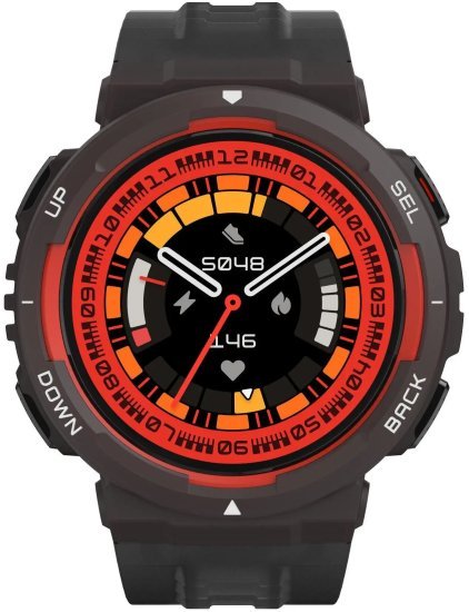 שעון ספורט חכם Amazfit Active EDGE - צבע Lava Black