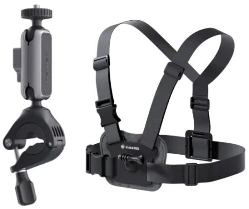 ערכת צילום לאופניים (רצועת חזה + תושבת לכידון) למצלמות Insta360