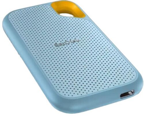 כונן קשיח SSD חיצוני נייד Sandisk Extreme Portable External 1TB SSD USB 3.2 - צבע תכלת