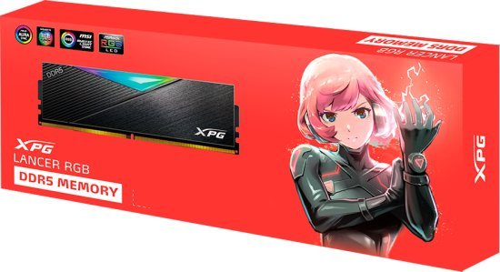זכרון למחשב Adata XPG LANCER RGB 1x32GB DDR5 6000MHz CL30 AX5U6000C3032G-CLARBK