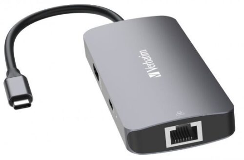 תחנת עגינה מקצועית USB-C בעלת 5 חיבורים מבית Verbatim