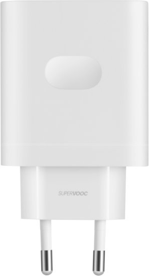 מטען קיר מהיר כולל כבל טעינה באריזה Supervooc 100W מבית OnePlus - צבע לבן - שנה אחריות ע''י היבואן הרשמי