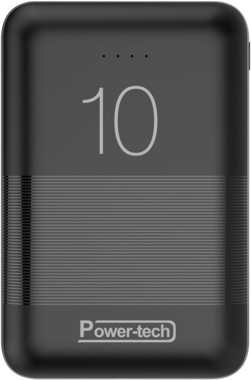סוללת גיבוי Power-Tech PB-10 10000mAh 2xUSB-A+USB-C - צבע שחור