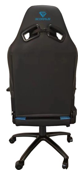 כיסא גיימינג דגם Professional מבית Scorpius - צבע שחור / כחול