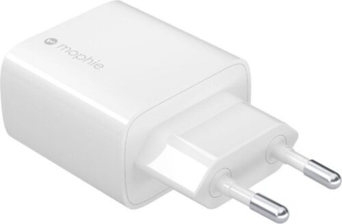 מטען קיר 30W עם חיבור Type-C מבית mophie - צבע לבן