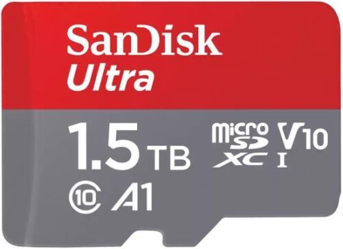 כרטיס זיכרון ללא מתאם SanDisk Ultra MicroSDXC UHS-I - דגם SDSQUAC-1T50-GN6MN - נפח 1.5TB