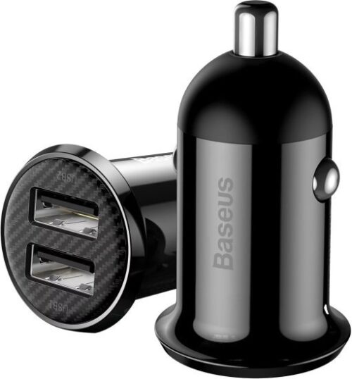 299485_b_1.jpg מטען כפול לרכב עם שני יציאות Baseus Grain Pro USB-A