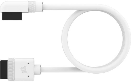 299638_b_1.jpg כבל עם חיבור 90 מעלות Corsair iCUE LINK Cable 1x600mm - צבע לבן