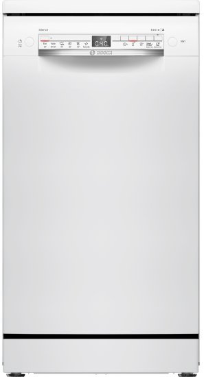 מדיח כלים עומד צר 45 ס''מ Bosch Serie 2 SPS2HKW58E - צבע לבן - תוצרת פולין - אחריות יבואן רשמי BSH