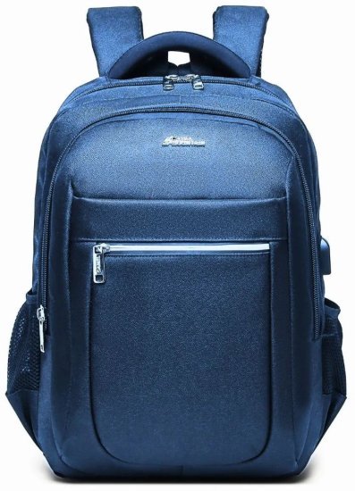 תיק גב למחשב נייד בגודל 15.6 אינץ’ דגם The Coach Pro מבית Camel Mountain - צבע כחול