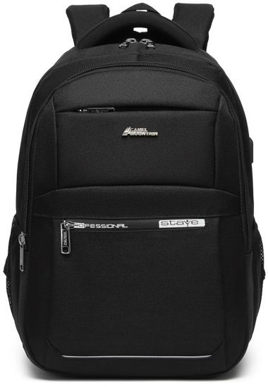 303811_b_1.jpg תיק גב למחשב נייד בגודל 15.6 אינץ’ דגם The Rocco Pro מבית Camel Mountain - צבע שחור