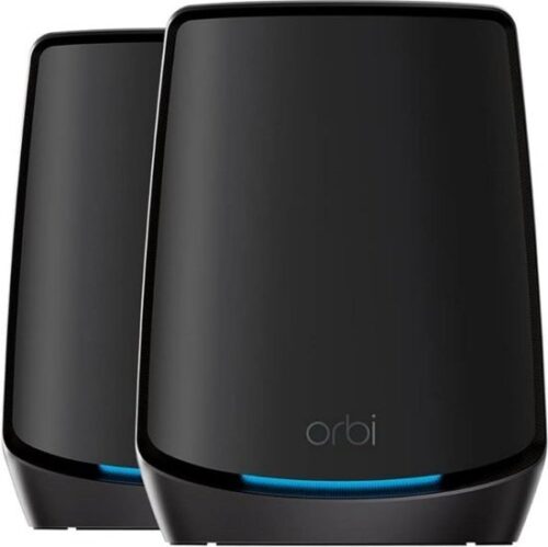303862_b_1.jpg ראוטר NETGEAR Orbi 802.11ax AX6000 WiFi 6 Tri-Band Mesh Wireless Gigabit Router (2-Pack)