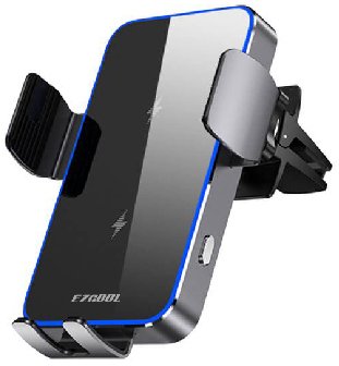 304180_b_1.jpg מעמד טעינה אלחוטי עם תושבת מגנטית לרכב EZCool WP-639-15W - שחור