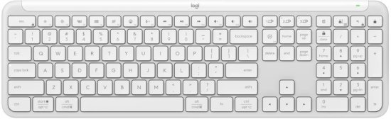 מקלדת אלחוטית Logitech K950 Signature Slim - לבן